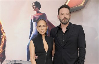 Jennifer Lopez and Ben Affleck at the Los Angeles premiere of 'The Flash' held at the Ovation in