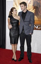 Miley Cyrus and Liam Hemsworth at the Los Angeles premiere of 'The Last Song' held at the ArcLight