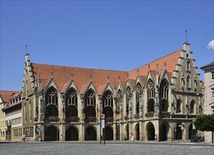 Historical Old City Hall in the Town Brunswick, Lower Saxony, Germany, Europe