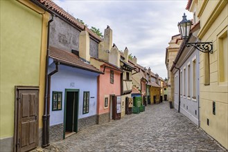 Golden Lane, a street in Prague Castle, Czech Republic, Europe