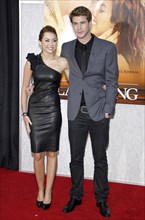 Miley Cyrus and Liam Hemsworth at the Los Angeles premiere of 'The Last Song' held at the ArcLight