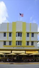 Historical Art Deco Building in Miami South Beach, Florida, USA, North America