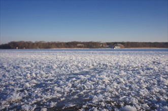 Ice cover at sea in winter