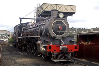 A steam locomotive still in daily use in South Africa