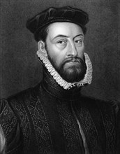 James Stewart, 1st Earl of Moray (1531-1570) on engraving from 1829. Engraved by H.Robinson and