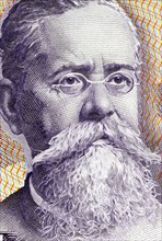 Venustiano Carranza (1859-1920) on 100 Pesos 1982 Banknote from Mexico. One of the leaders of the