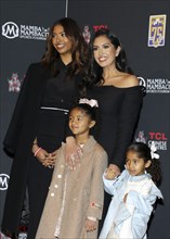 Vanessa Bryant, Natalia Diamante Bryant, Capri Kobe Bryant and Bianka Bella Bryant at Kobe Bryant