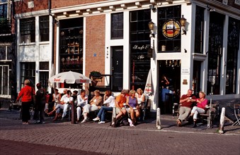 Street café, Netherlands, Holland, Amsterdam