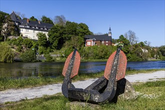 View of Stieger Castle in the town of Oberharz am Brocken