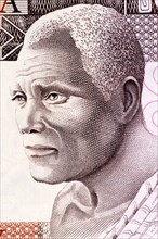 Oil man on 50 Cedis 1980 Banknote from Ghana