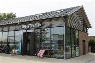 Tourist Information Centre at the Kurstrand, Travemünde Beach, Hanseatic City of Lübeck,