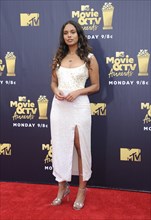 Alisha Boe at the 2018 MTV Movie And TV Awards held at the Barker Hangar in Santa Monica, USA on