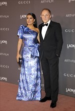 Salma Hayek and Francois-Henri Pinault at the 2017 LACMA Art + Film Gala held at the LACMA in Los