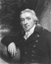 Edward Jenner (1749-1823) on engraving from the 1800s. The Father of Immunology. Pioneer of