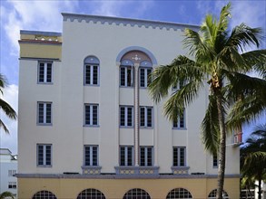 Historical Art Deco Building in Miami South Beach, Florida, USA, North America