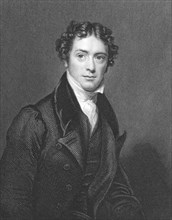 Michael Faraday (1791-1867) on engraving from the 1800s. English chemist and physicist who