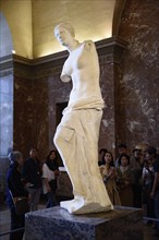 Venus de Milo (Aphrodite of Milos), one of the most famous ancient Greek sculpture, on display at