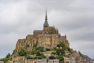 Mont Saint Michel, an UNESCO island in Normandy, France, Europe