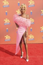 Symone at the 2022 MTV Movie and TV Awards held at Barker Hangar in Santa Monica, USA on June 6,