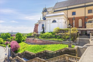 Staircase to the church of Saint Anne in the Od Town of Warsaw, Poland, Europe