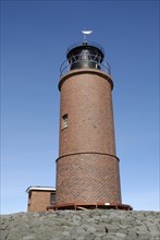 Lighthouse on the Hallig Langeneß, Schleswig-Holstein, Germany, Europe