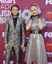 Katy Perry and Zedd at the 2019 iHeartRadio Music Awards held at the Microsoft Theater in Los