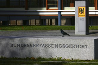 Federal Constitutional Court in Karlsruhe with Rabe