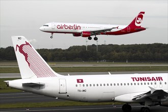 Air Berlin approaching Düsseldorf