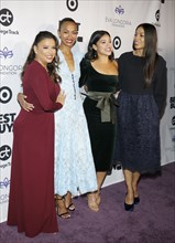 Eva Longoria, Zoe Saldana, Gina Rodriguez and Rosario Dawson at the Eva Longoria Foundation Dinner