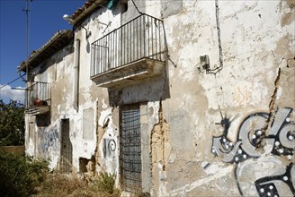 Derelict house in Palma, Majorca, Spain, Europe