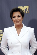 Kris Jenner at the 2018 MTV Movie And TV Awards held at the Barker Hangar in Santa Monica, USA on