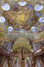 National Library State Hall, State Hall of the Austrian National Library in Vienna, Austria, Europe