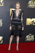 Charlize Theron at the 2016 MTV Movie Awards held at the Warner Bros. Studios in Burbank, USA on