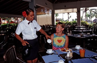 Breakfast at the Princess Club Hotel, Punta Cana, Caribbean, Dominican Republic, Central America