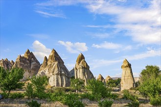 Rocks in Valley of Love at summer, Cappadocia