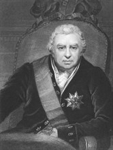 Joseph Banks (1743-1820) on engraving from the 1800s. Naturalist and patron of science. Engraved by