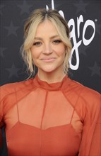 Abby Elliott at the 29th Annual Critics' Choice Awards held at the Barker Hangar in Santa Monica,