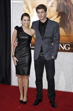 Miley Cyrus and Liam Hemsworth at the Los Angeles premiere of 'The Last Song' held at the ArcLight