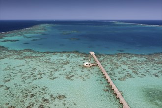 View from Sanganeb lighthouse, Red Sea, Sudan, Africa