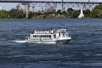 Ferryboat in the Old Port, Montreal, Province of Quebec, Canada, North America