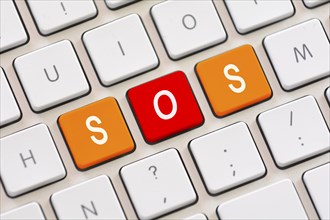 SOS on keyboard