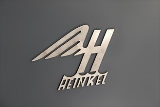 Logotype of the Heinkel cabin by Heinkel Flugzeugwerke, Germany, 1957, Europe