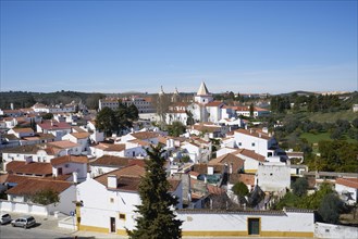 Vila Vicosa buildings inside the castle in Alentejo, Portugal, Europe