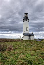 The picturesque Yaquina Bay Lighthouse in Newport, Oregon