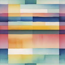 Abstract geometric pattern with colorful rectangles and gradients in a modern style, Seamless