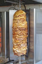 Kebab grill meat at Turkish fast food restaurant