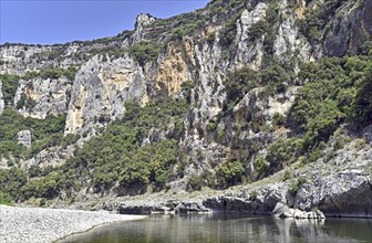 Ardeche, river landscape