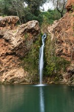 Pego do Inferno waterfall in Tavira Algarve, Portugal, Europe