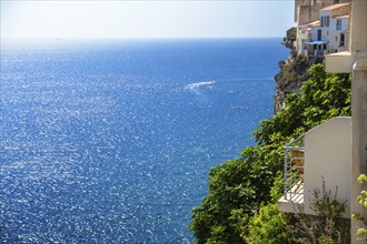 Terrace with view on the sea, Bonifacio, Corsica