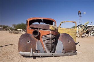 Car wreck in Solitaire, Namib Naukluft Park, Namibia, Africa